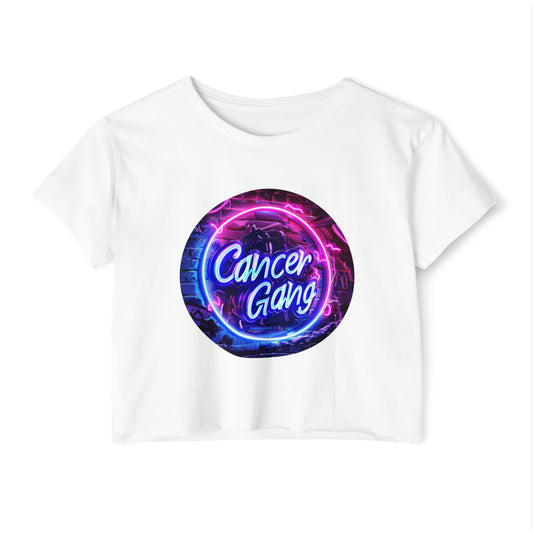 Cancer Gang Logo Crop Top