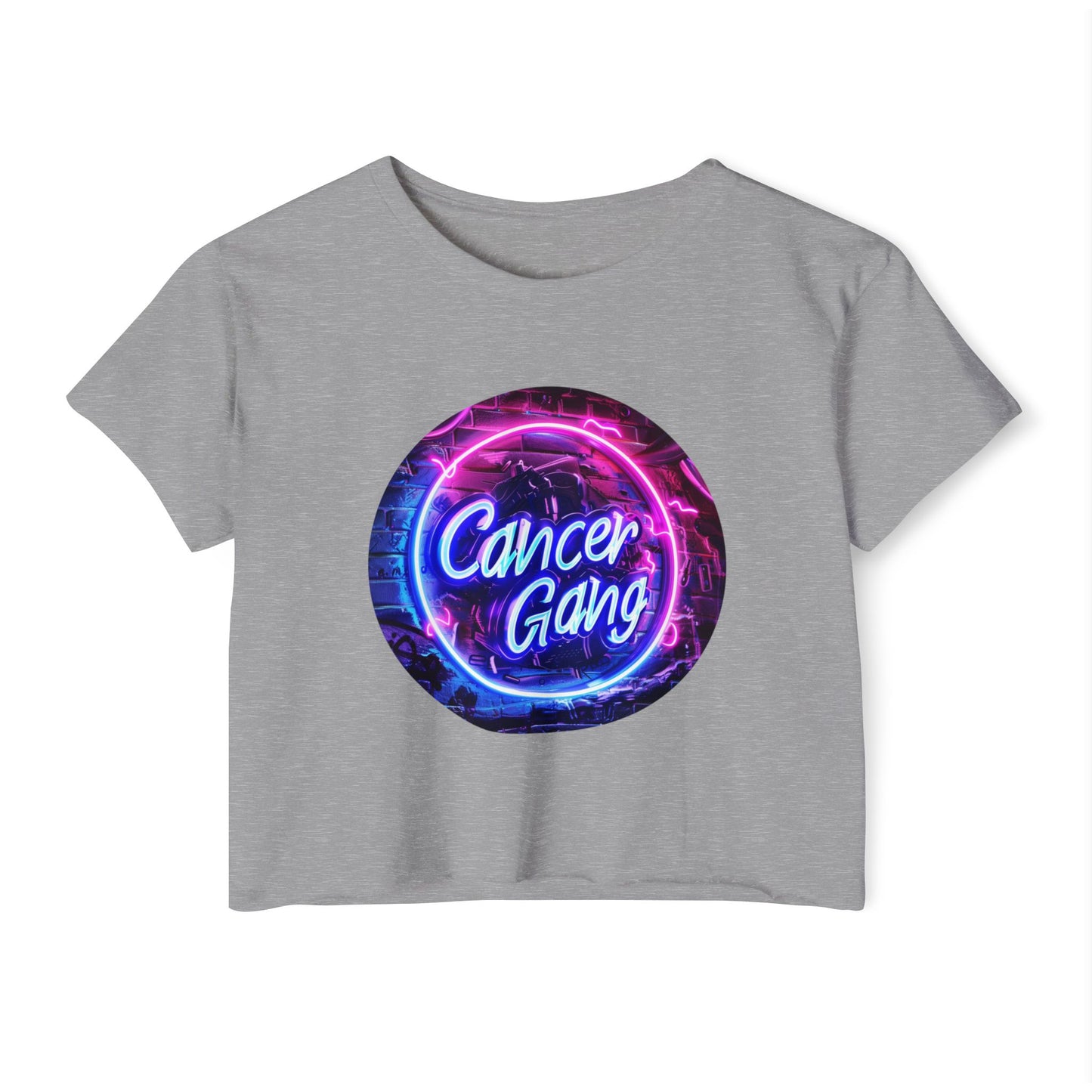 Cancer Gang Logo Crop Top