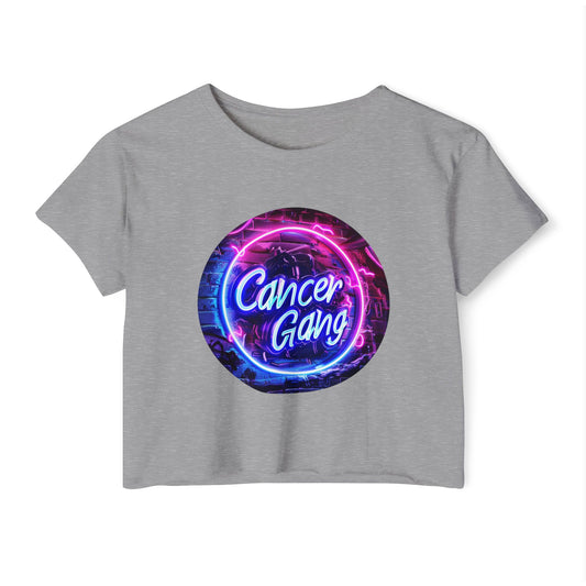 Cancer Gang Logo Crop Top
